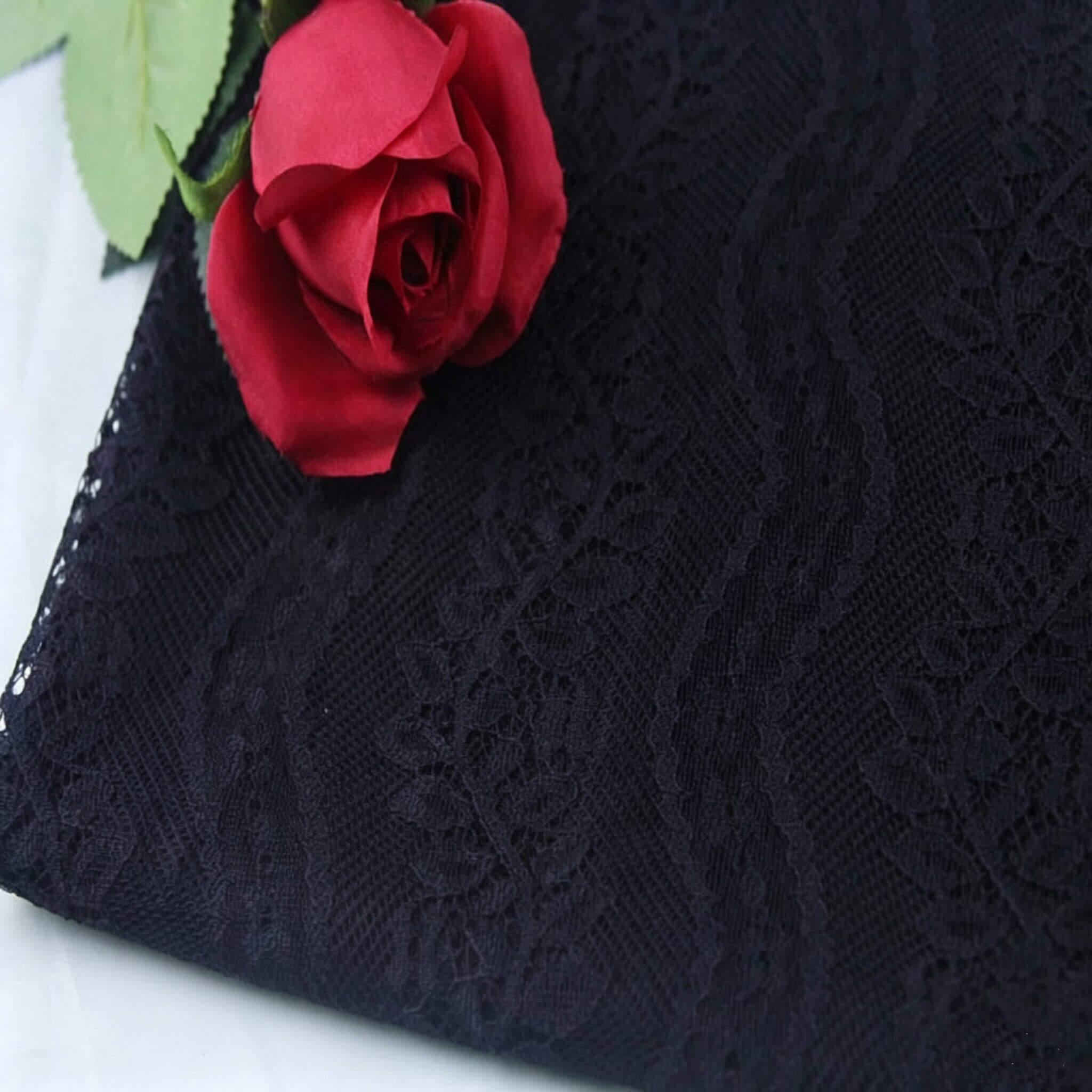 Lace Fabric Leaf Bridal Nylon Warp Knit for Lingerie Wholesale Supplie 11